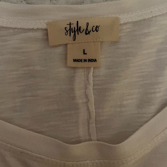 Style & Co white top - Picture 2 of 3